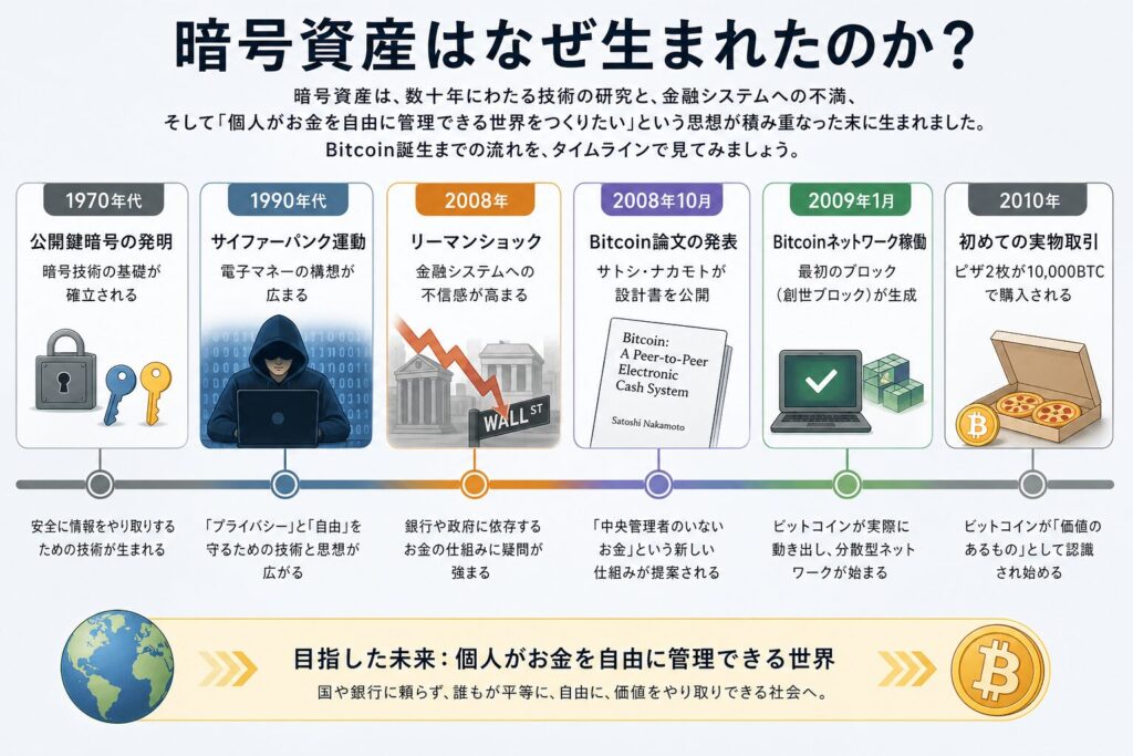 暗号資産はなぜ生まれたのか？