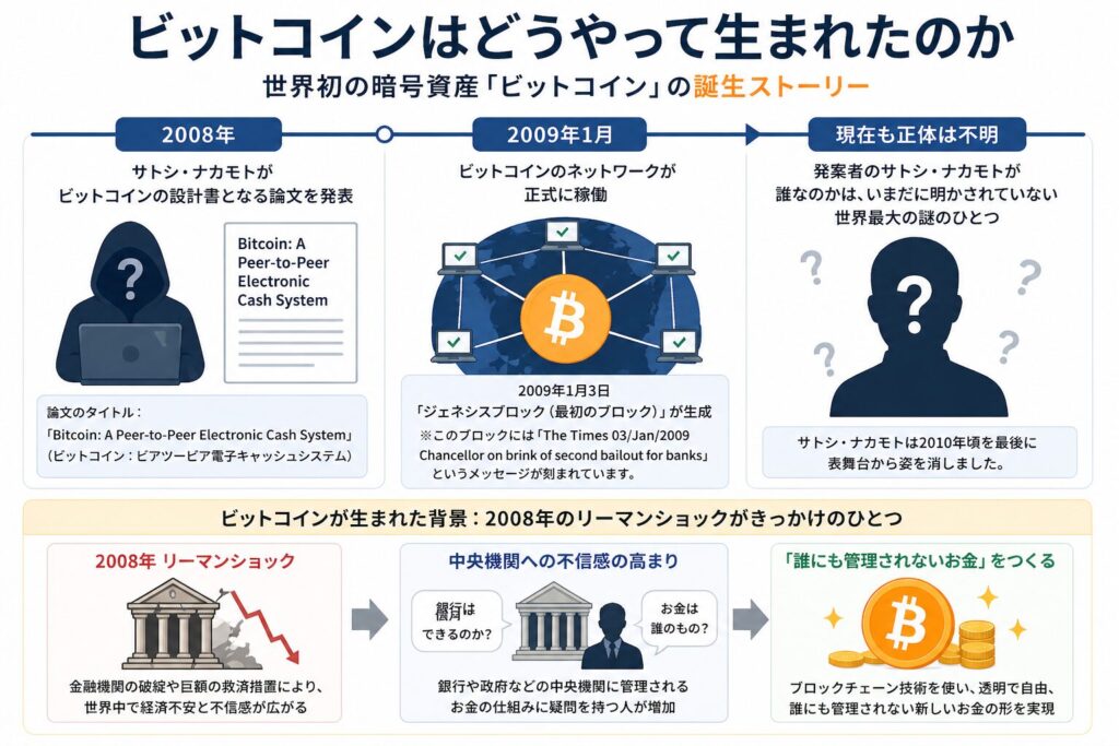 ビットコインはどうやって生まれたのか