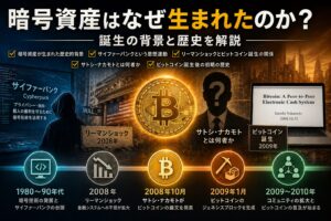 暗号資産はなぜ生まれたのか？誕生の背景と歴史を解説