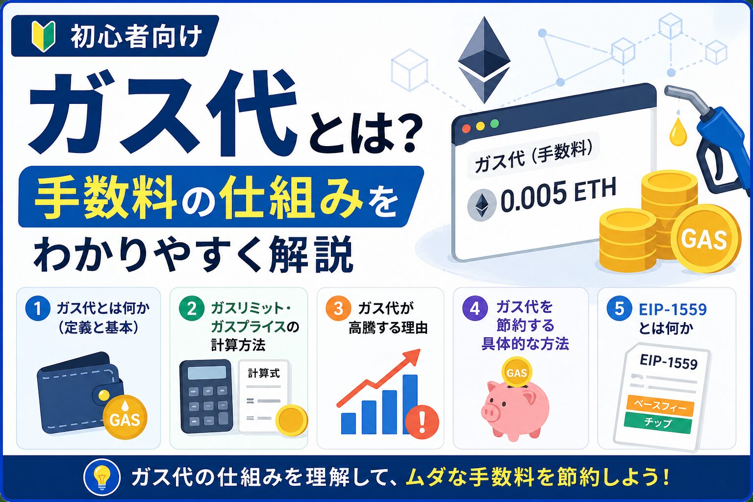 【初心者向け】ガス代とは？手数料の仕組みをわかりやすく解説