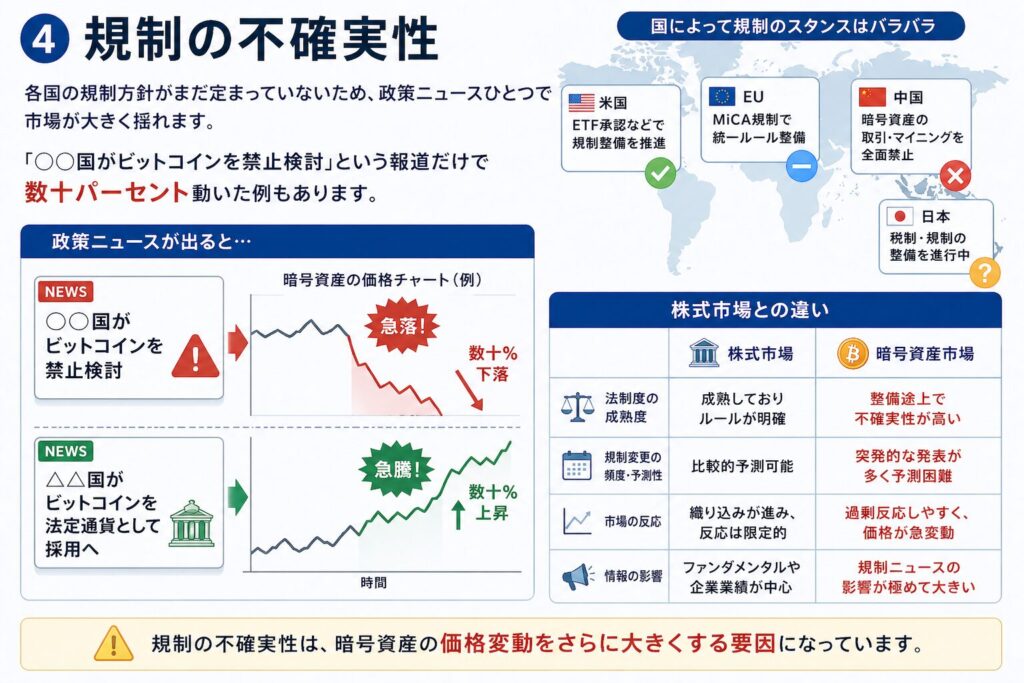 ④ 規制の不確実性